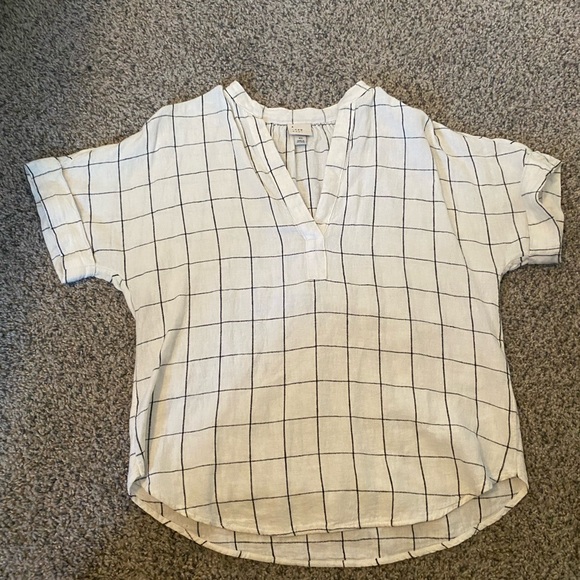 A New Day Black and White Striped Blouse NWOT - Picture 2 of 4